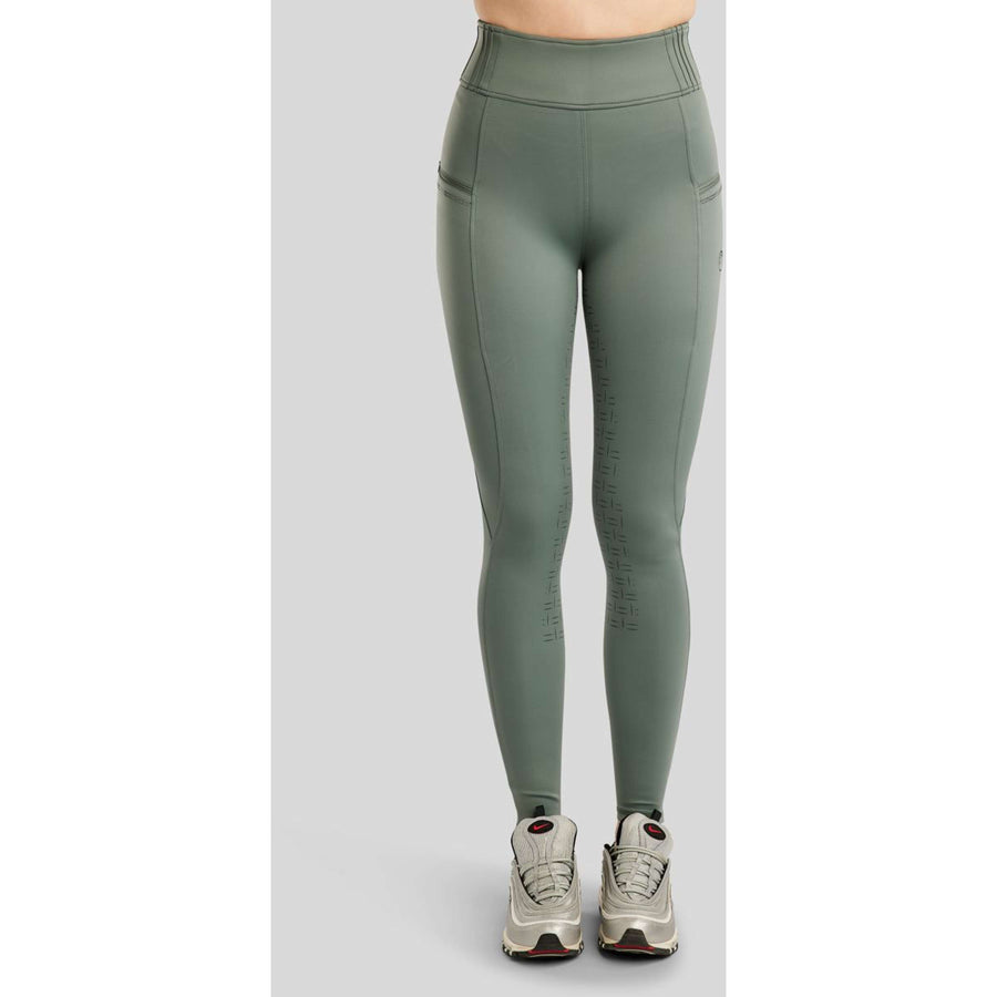 Montar Riding Legging MoPearl Pintuck Full Grip Jade