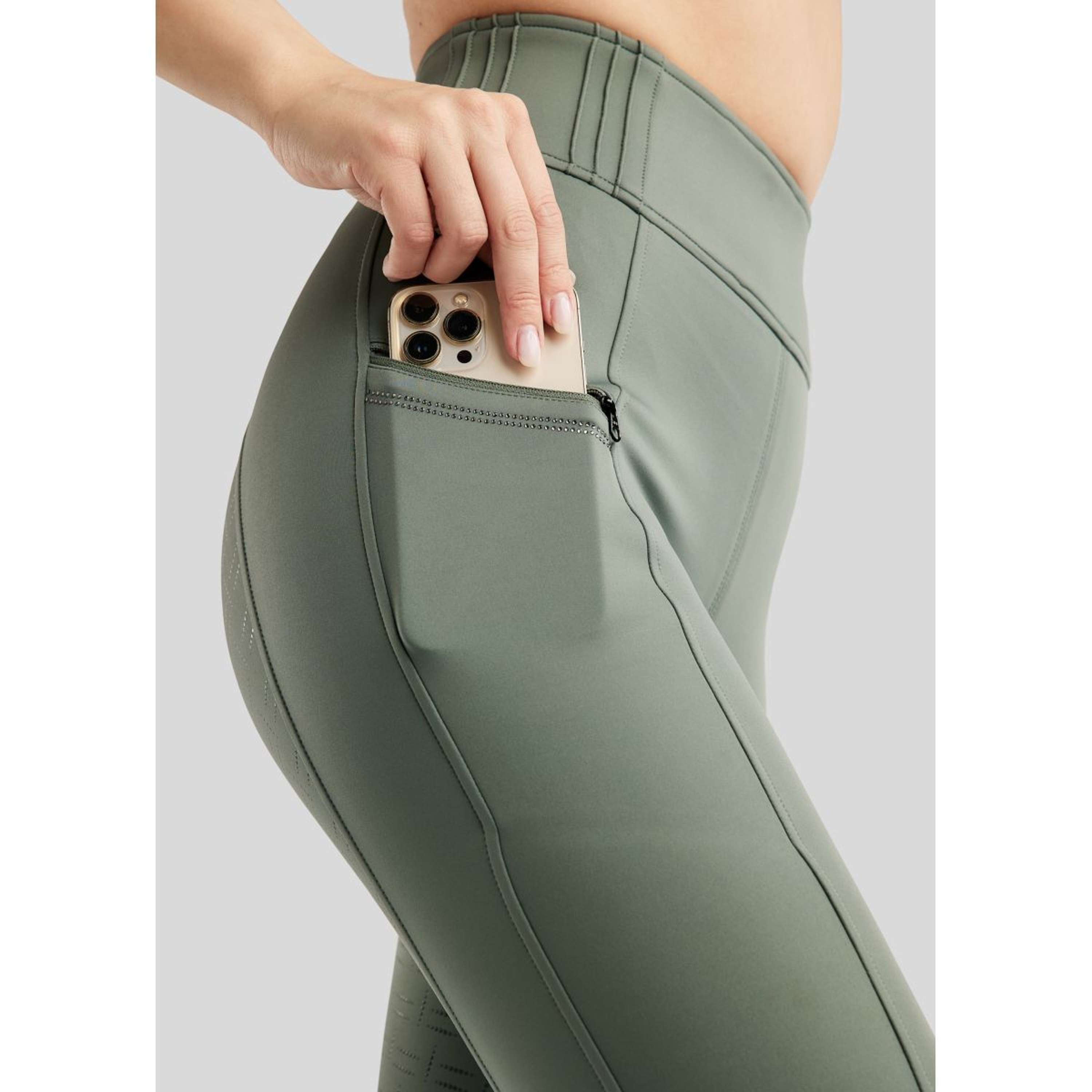 Montar Riding Legging MoPearl Pintuck Full Grip Jade