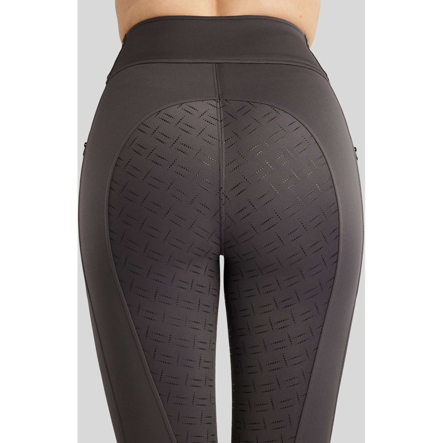 Montar Riding Legging MoPearl Pintuck Full Grip Slate Grey