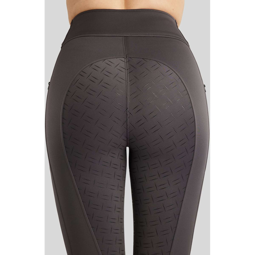 Montar Riding Legging MoPearl Pintuck Full Grip Slate Grey