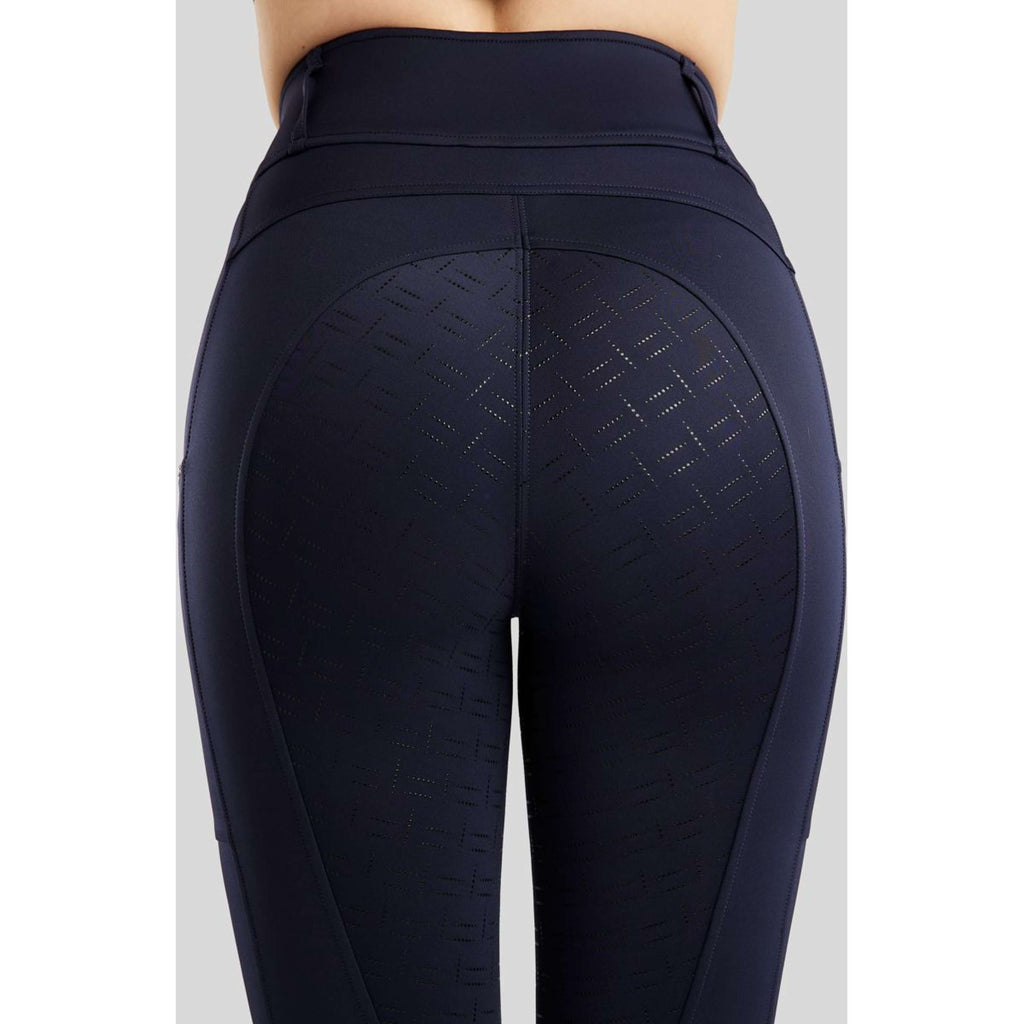Montar Riding Legging MoLila Champagne Crystals Full Grip Navy