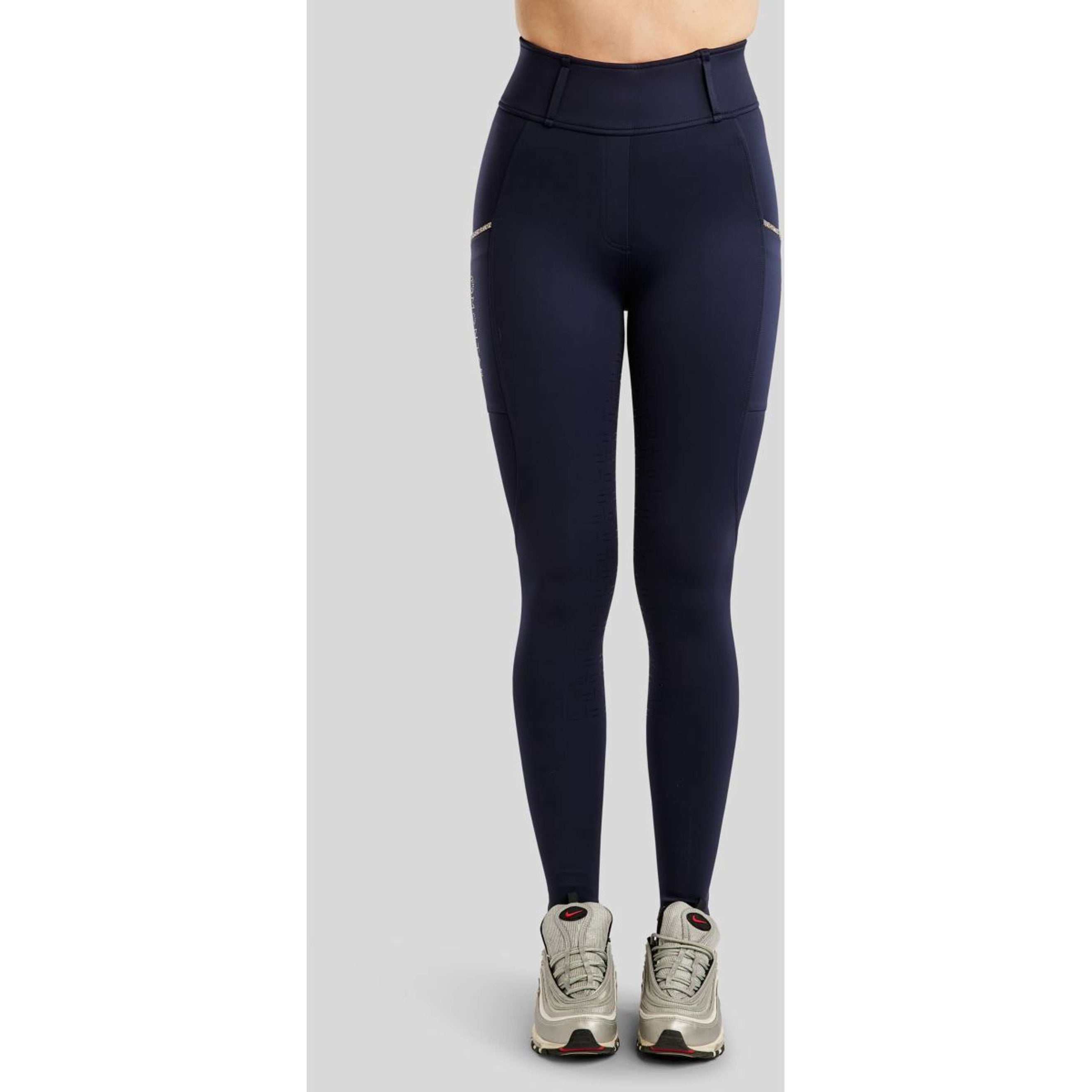 Montar Riding Legging MoLila Champagne Crystals Full Grip Navy