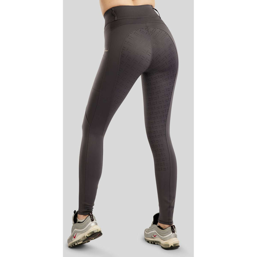 Montar Riding Legging MoLila Champagne Crystals Full Grip Slate Grey