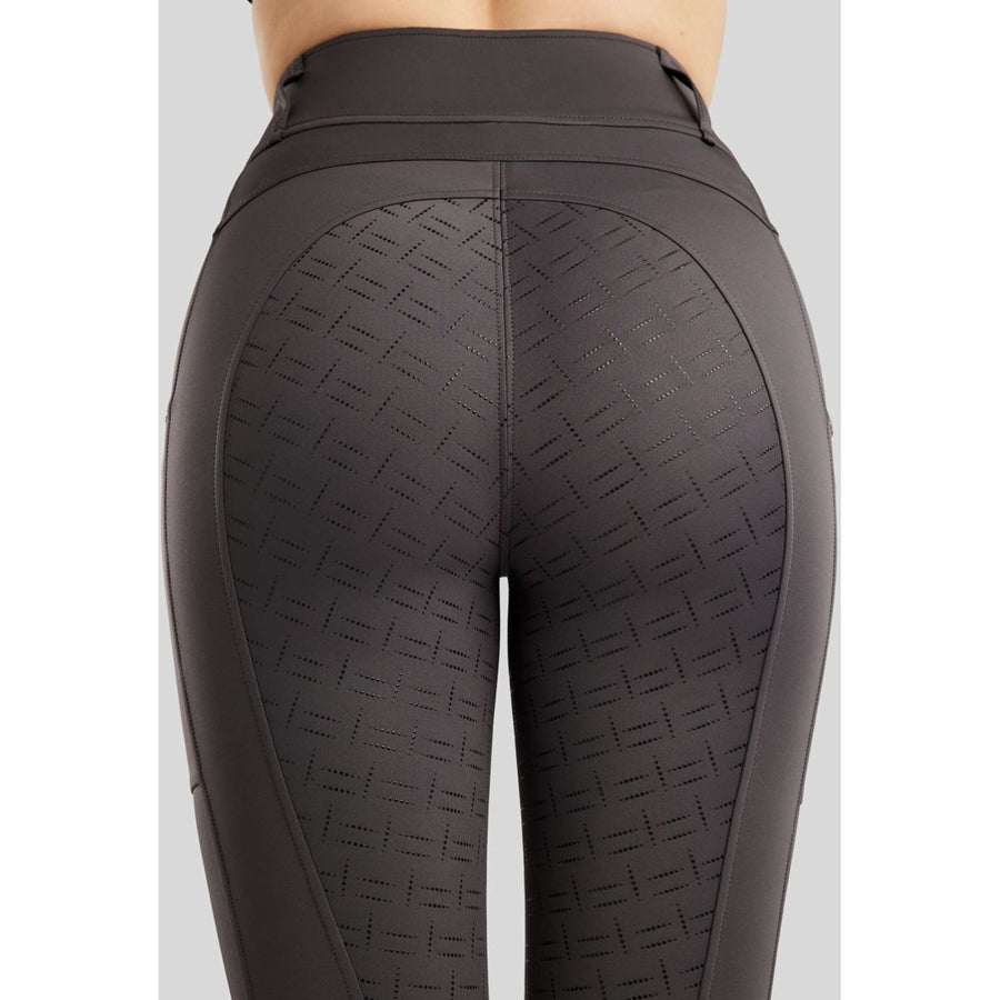 Montar Riding Legging MoLila Champagne Crystals Full Grip Slate Grey