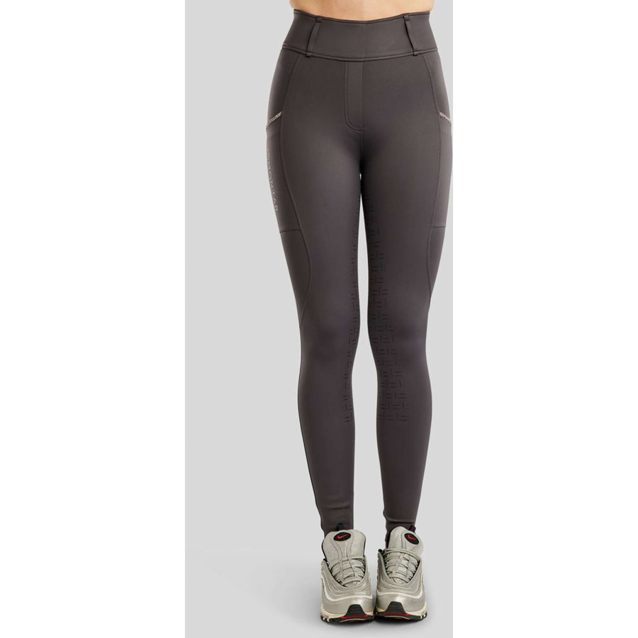 Montar Riding Legging MoLila Champagne Crystals Full Grip Slate Grey