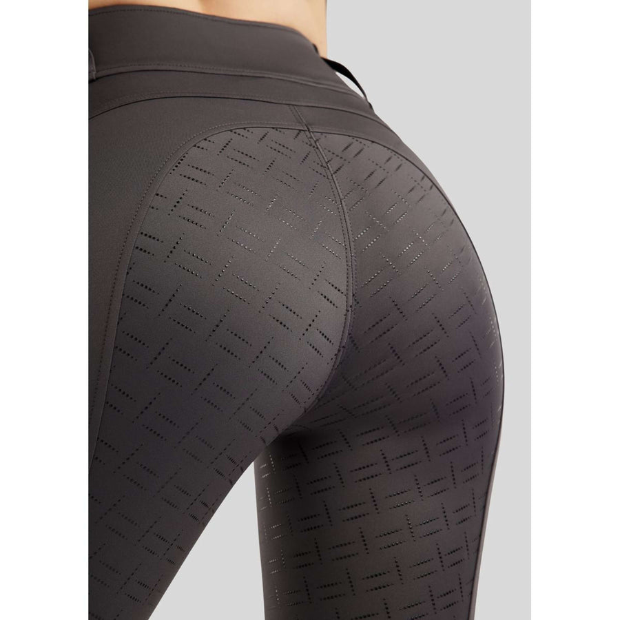 Montar Riding Legging MoLila Champagne Crystals Full Grip Slate Grey