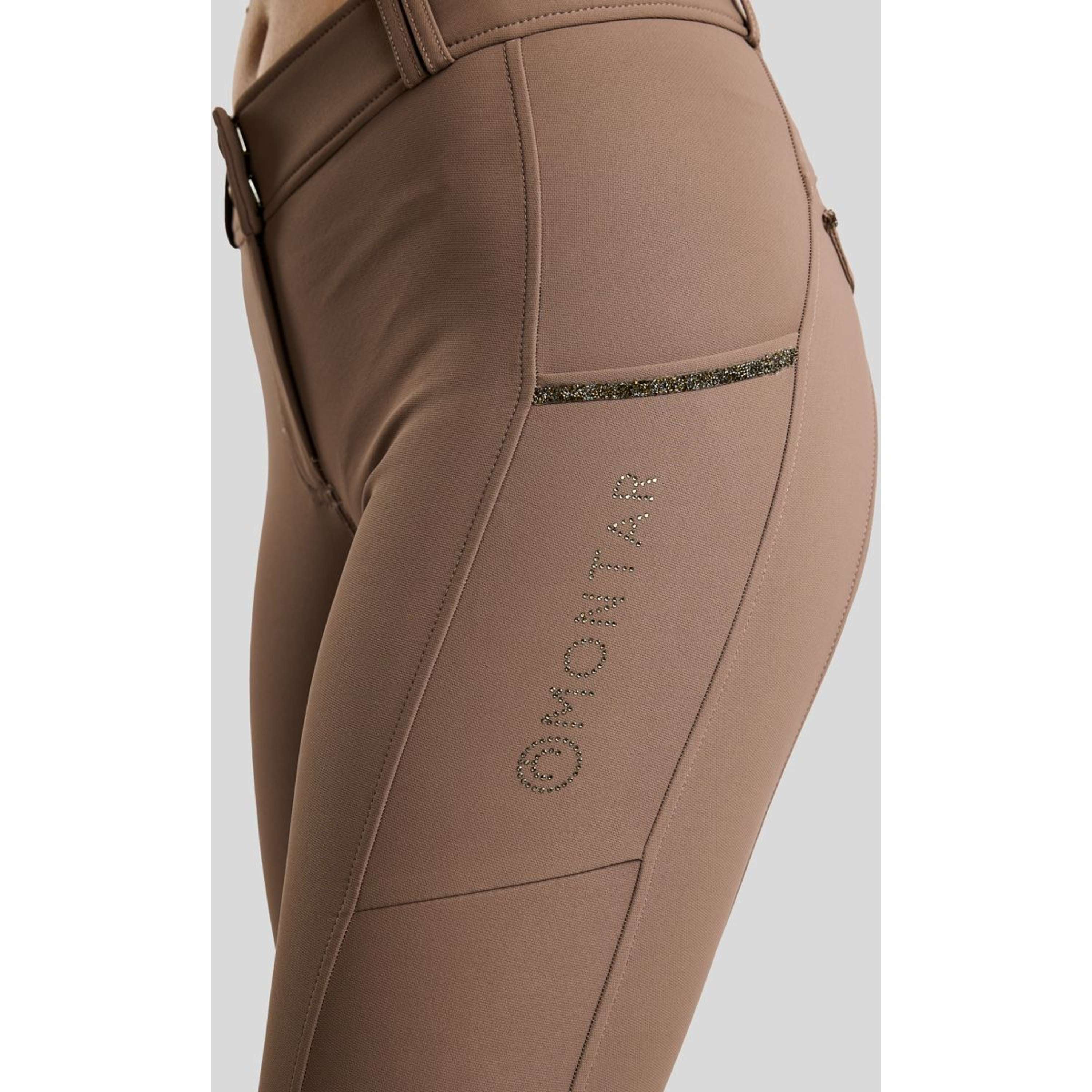 Montar Breeches MoVeronica Golden Quartz Full Grip Nougat Brown