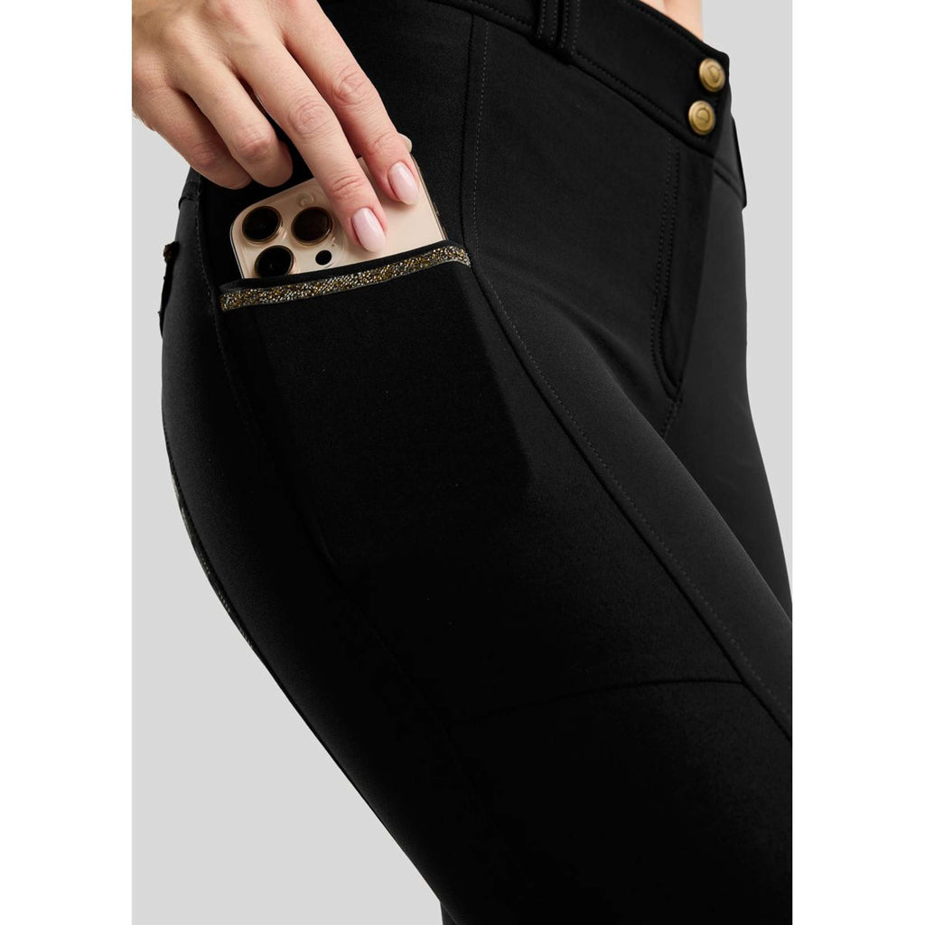 Montar Breeches MoVeronica Golden Quartz Full Grip Black