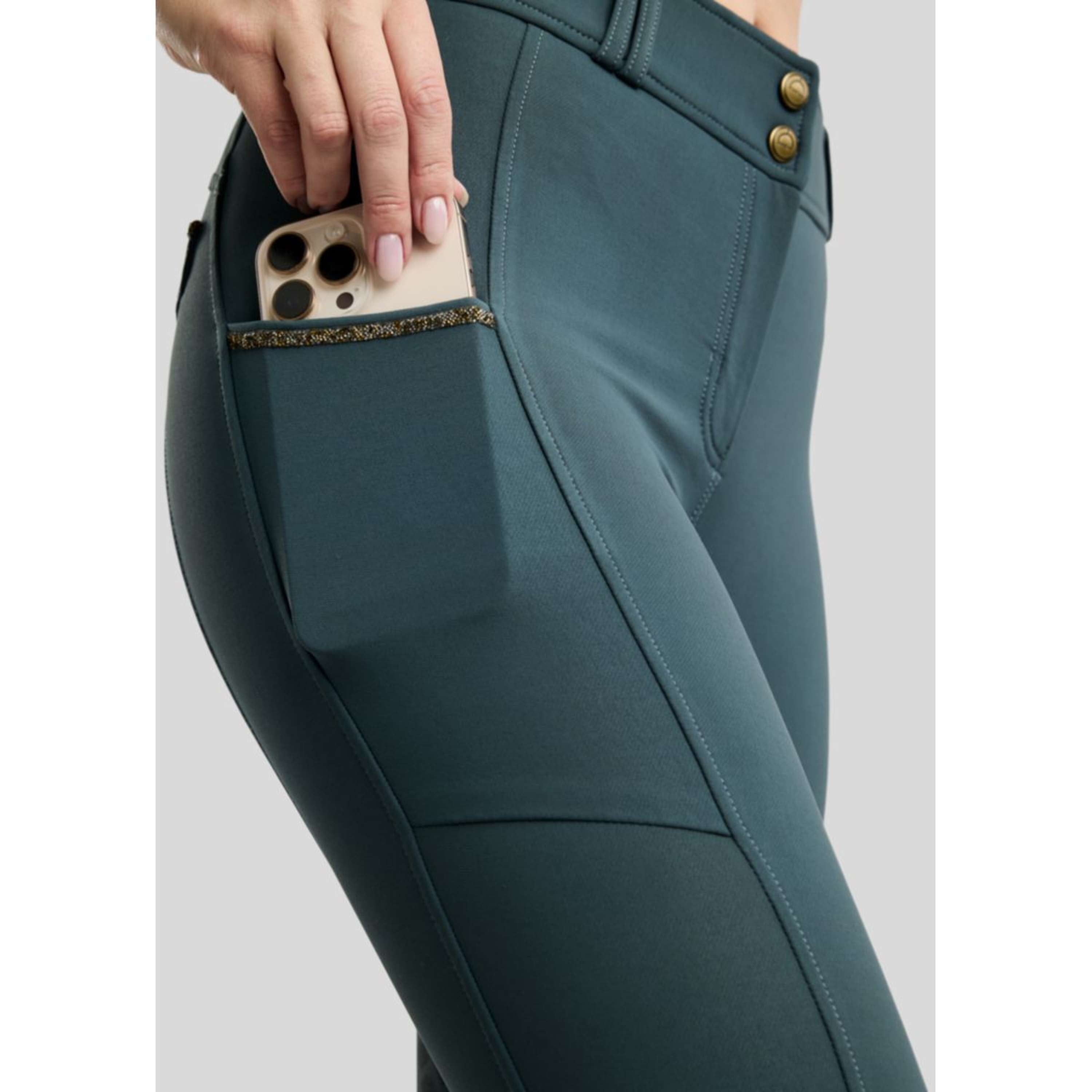 Montar Breeches MoVeronica Golden Quartz Full Grip Dark Slate