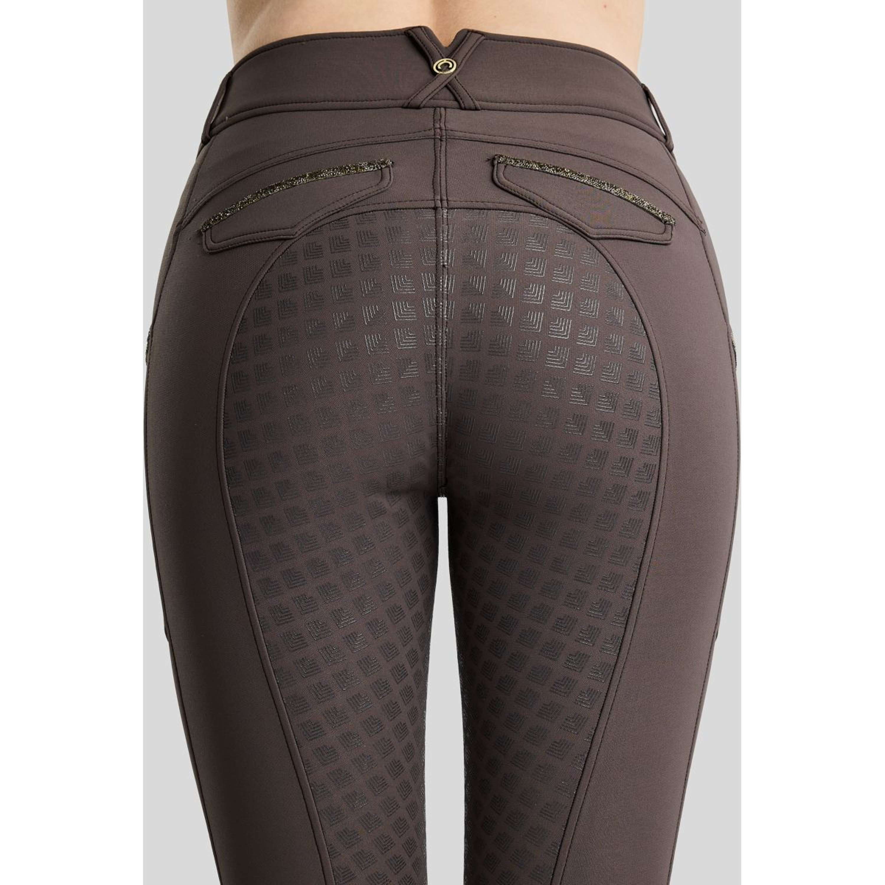 Montar Breeches MoVeronica Golden Quartz Full Grip Black Peony