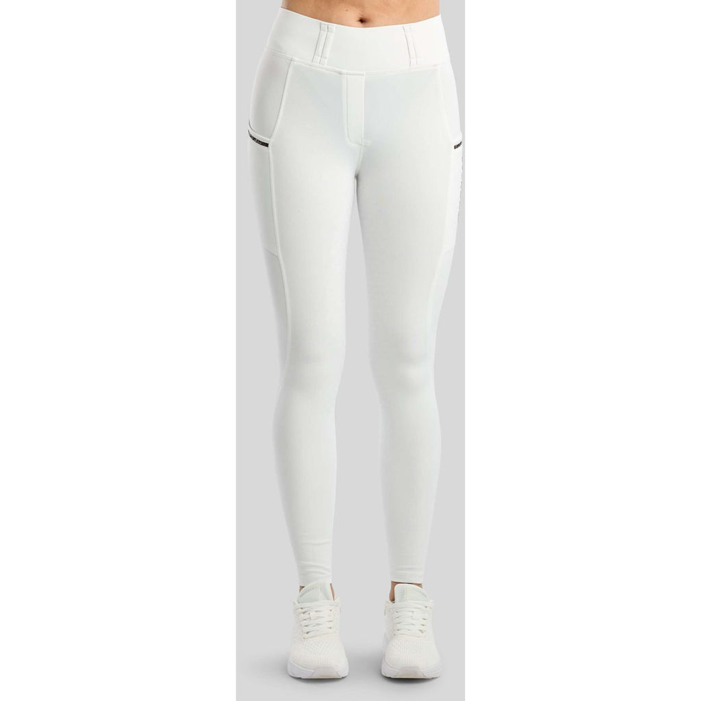 Montar Thermo Riding Leggings MoVeronica Golden Quartz Full Grip White