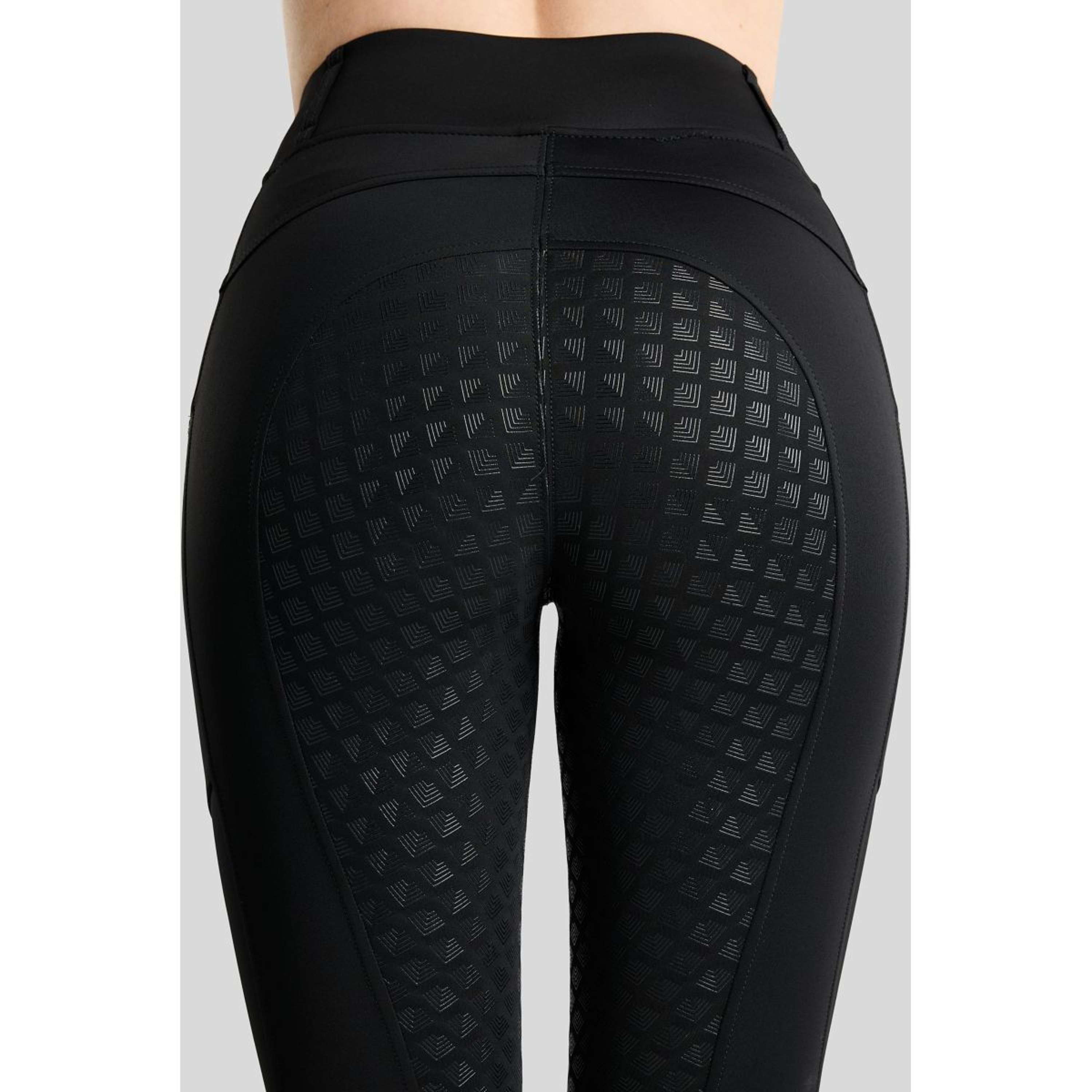 Montar Thermo Riding Leggings MoVeronica Golden Quartz Full Grip Black