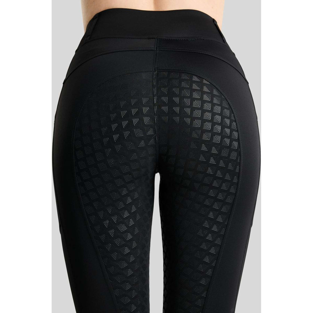 Montar Thermo Riding Leggings MoVeronica Golden Quartz Full Grip Black