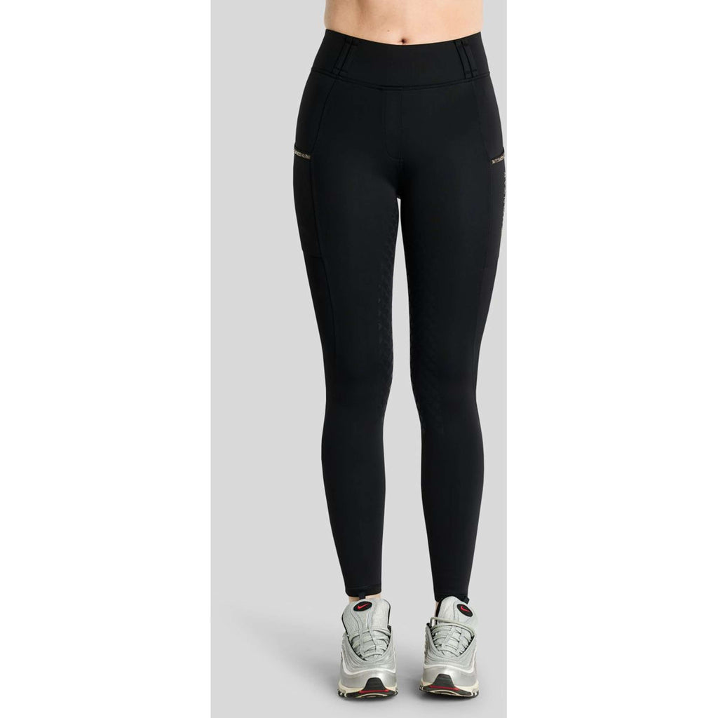 Montar Thermo Riding Leggings MoVeronica Golden Quartz Full Grip Black