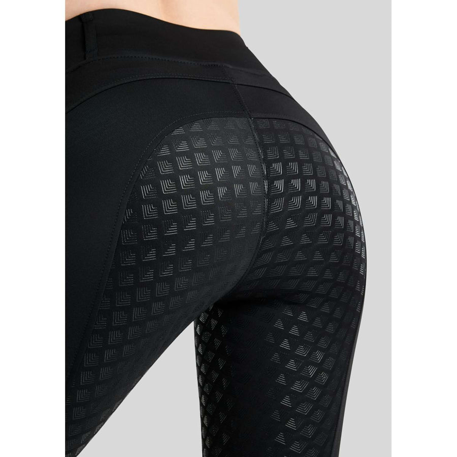 Montar Thermo Riding Leggings MoVeronica Golden Quartz Full Grip Black