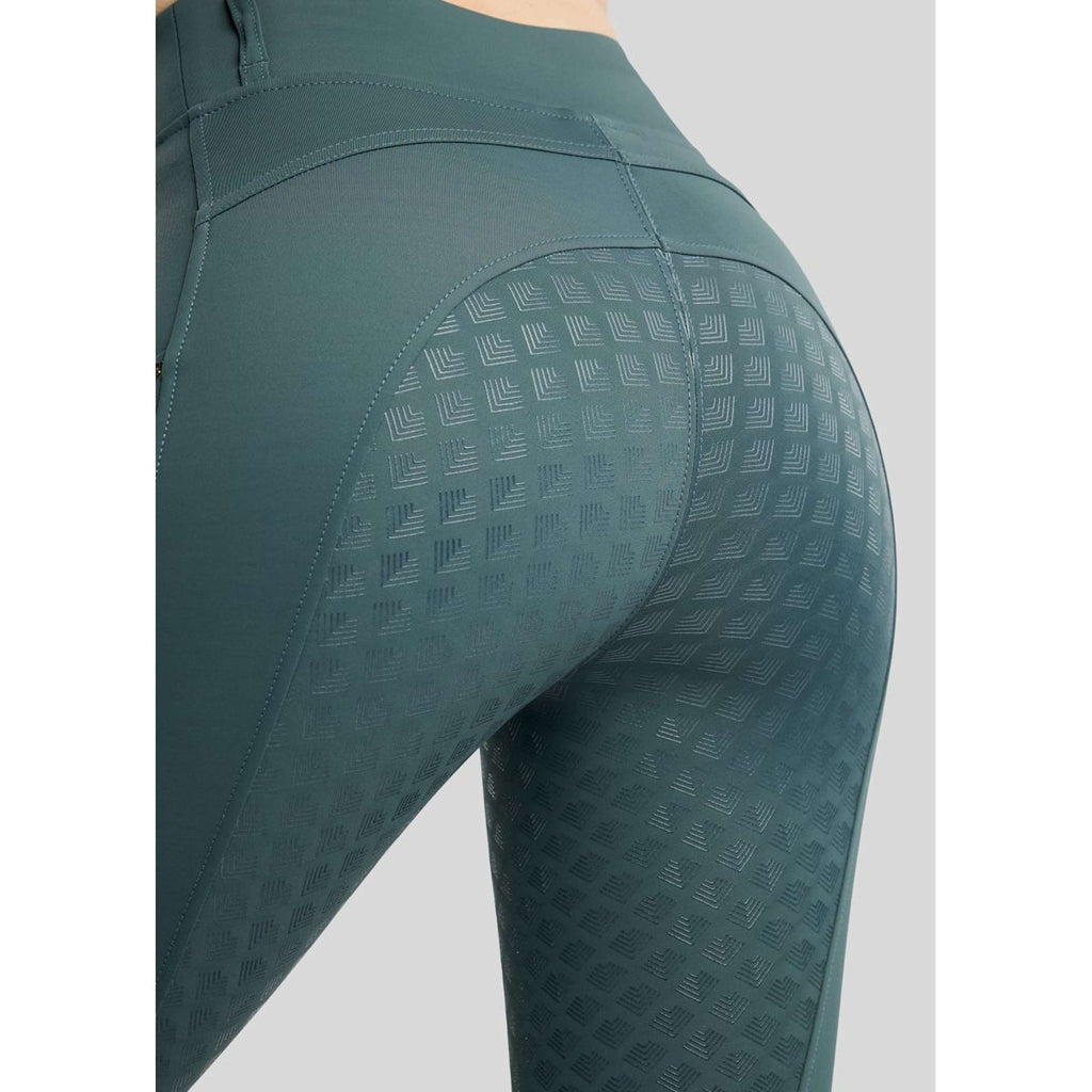 Montar Thermo Riding Leggings MoVeronica Golden Quartz Full Grip Dark Slate