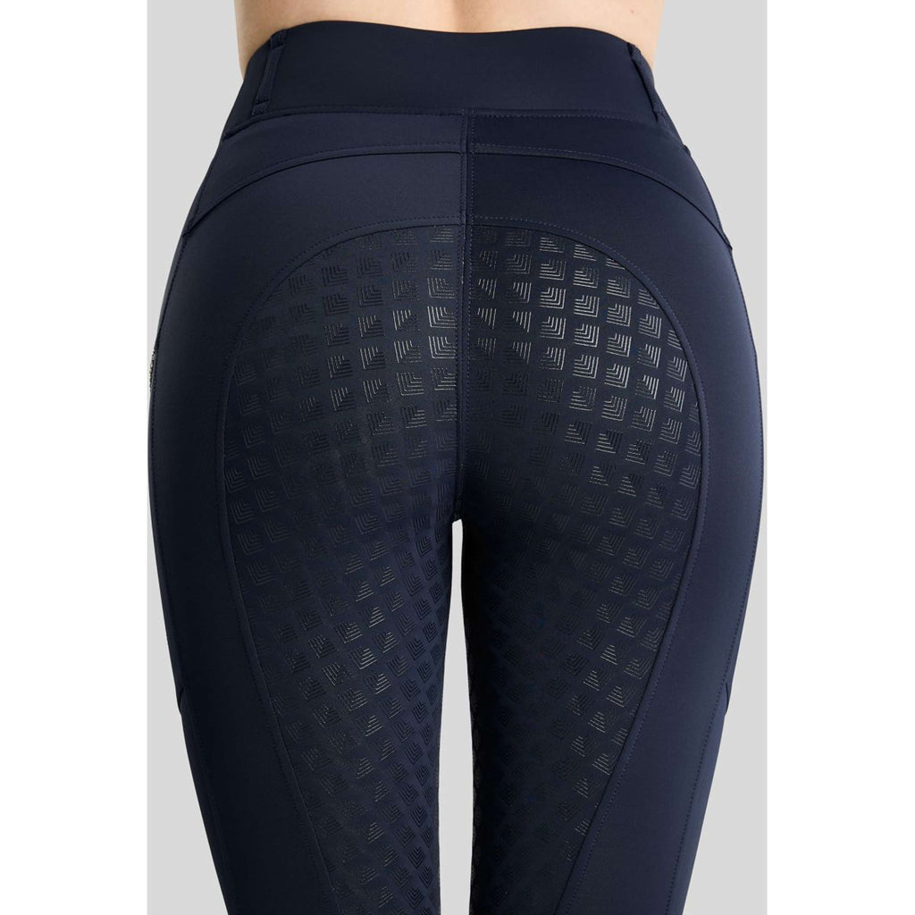 Montar Thermo Riding Leggings MoVeronica Golden Quartz Full Grip Navy