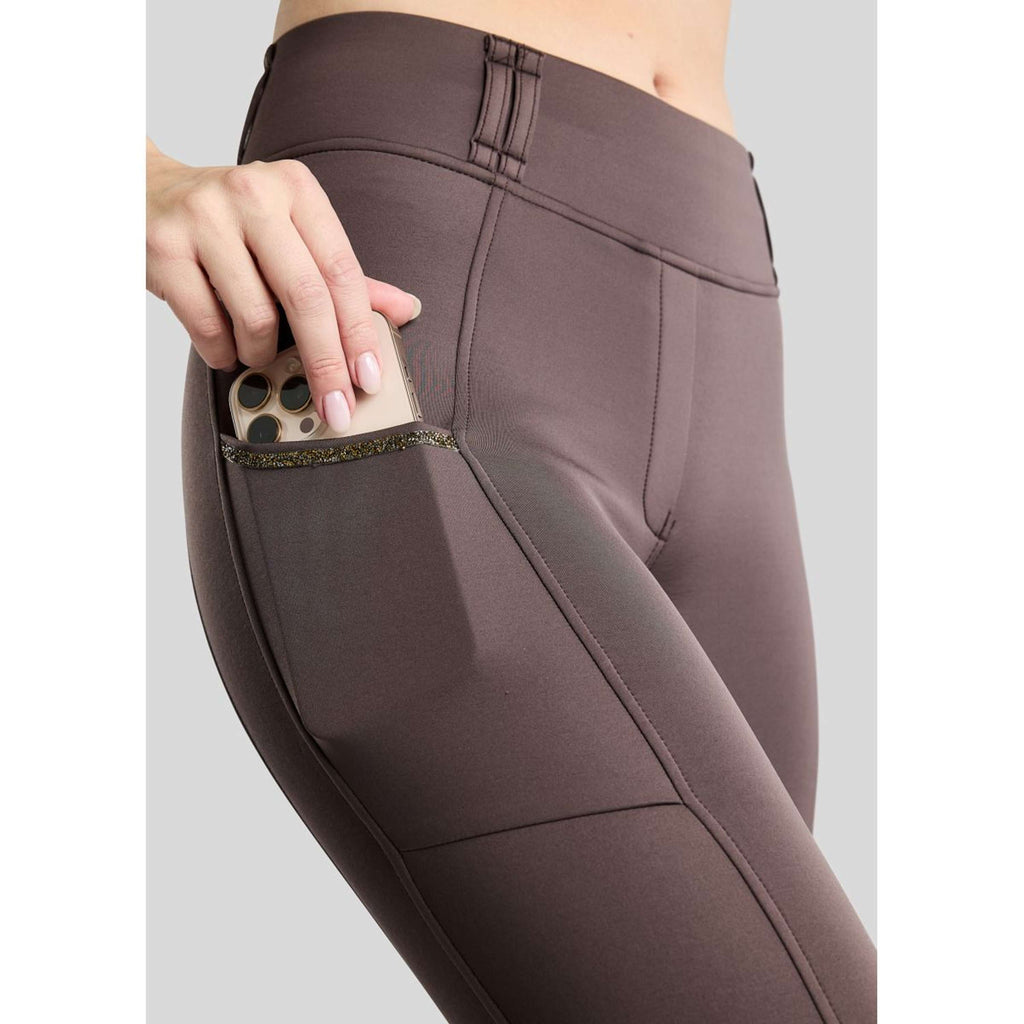 Montar Thermo Riding Leggings MoVeronica Golden Quartz Full Grip Black Peony