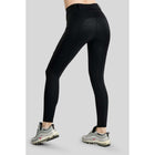 Montar Thermo Riding Leggings MoAddie Hybrid Gun Metal Logo Full Grip Black