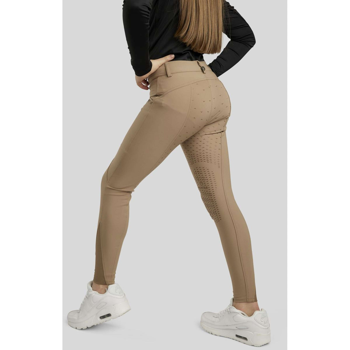 Montar Breeches Crystal Junior Full Grip Latte