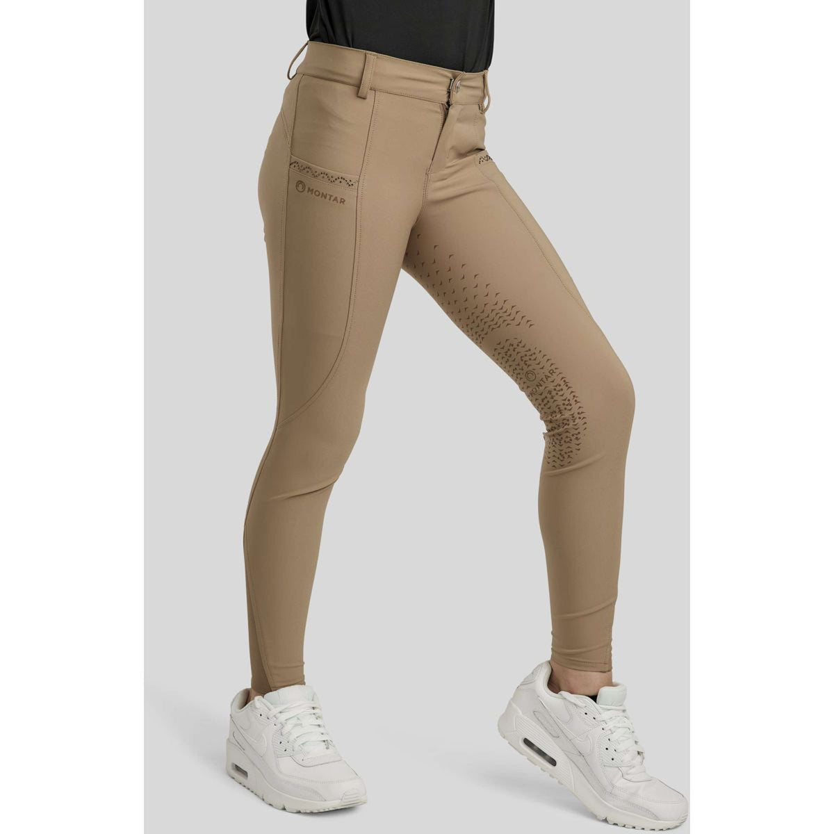 Montar Breeches Crystal Junior Full Grip Latte