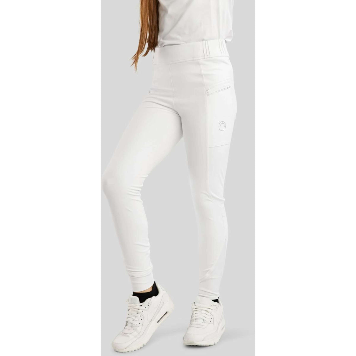 Montar Riding Legging MoRosie Crystals Junior Full Grip White