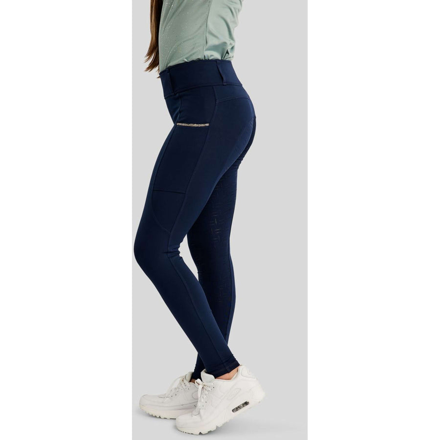 Montar Riding Legging MoLila Champagne Crystals Junior Navy