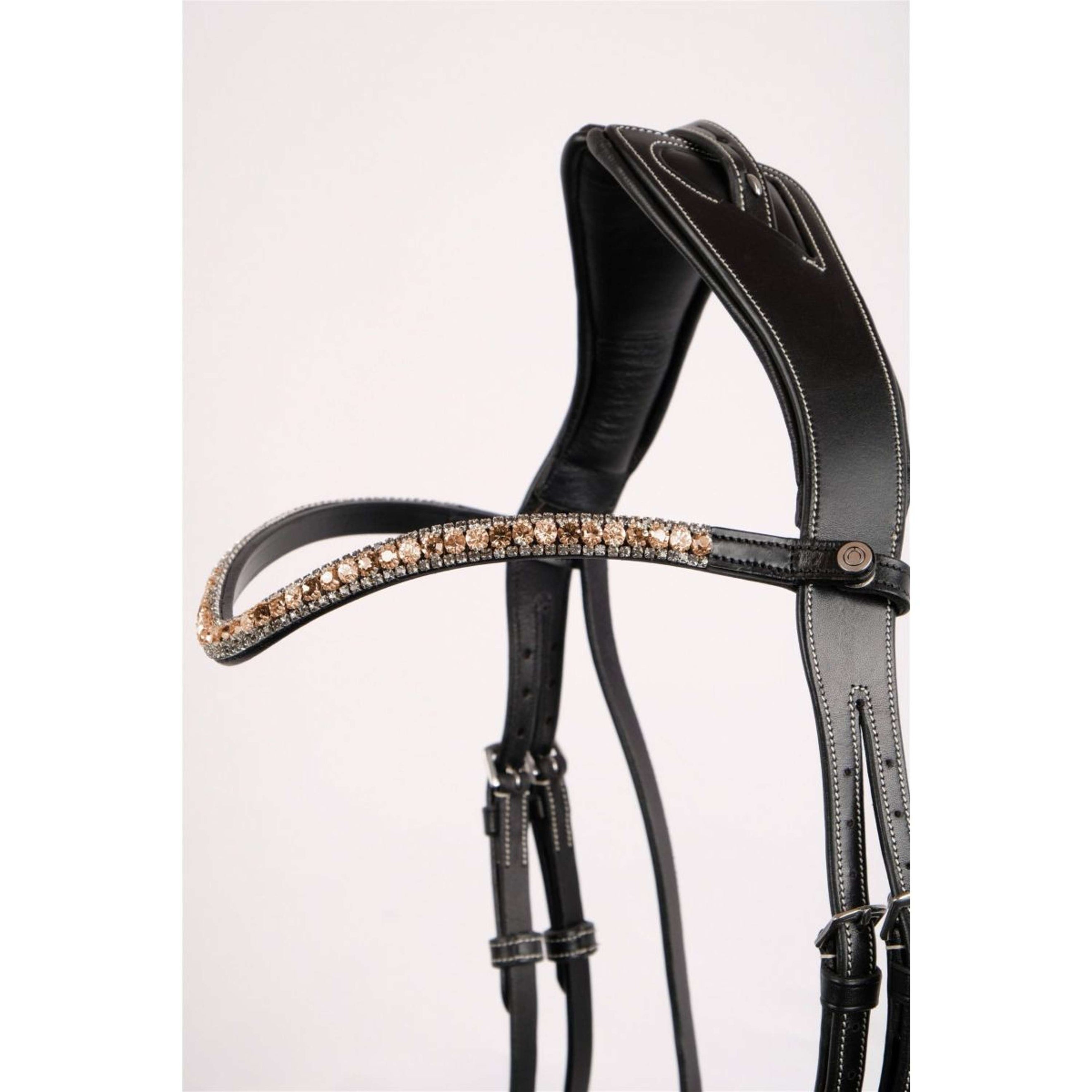 Montar Browband Delux Rosegold Black