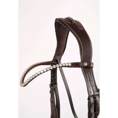 Montar Browband Clear Crystal Brown