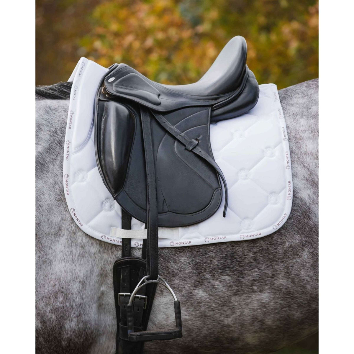 Montar Saddlepad Free Logotape Dressage White