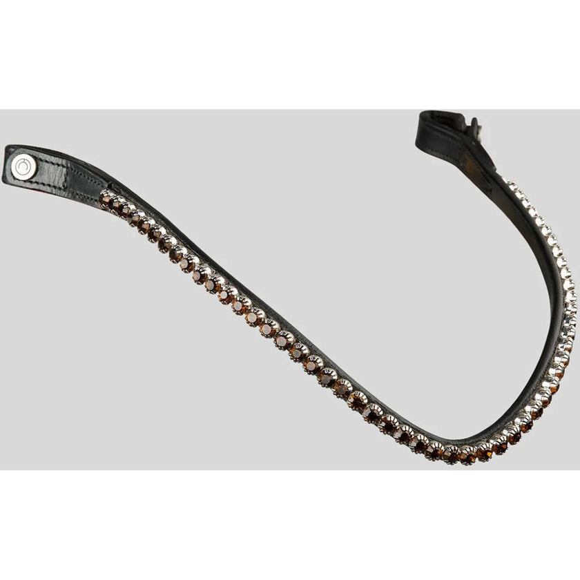 Montar Browband Fair Crystal Curved Latte