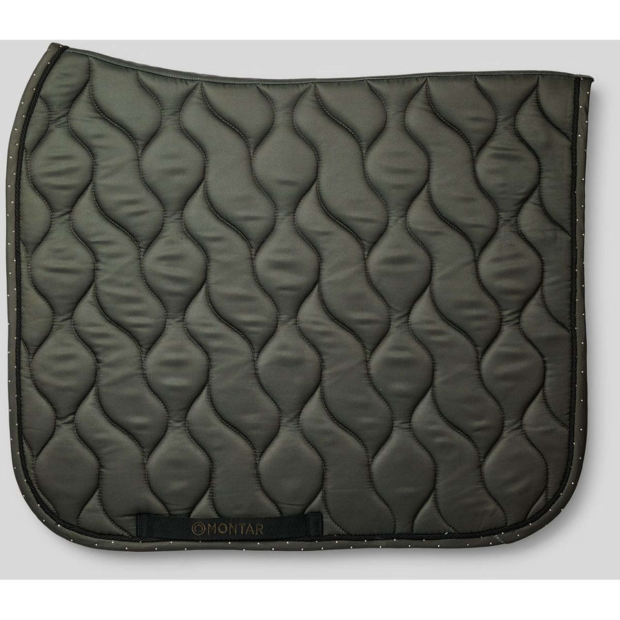 Montar Saddlepad Fair Crystals Dressage Forest Green