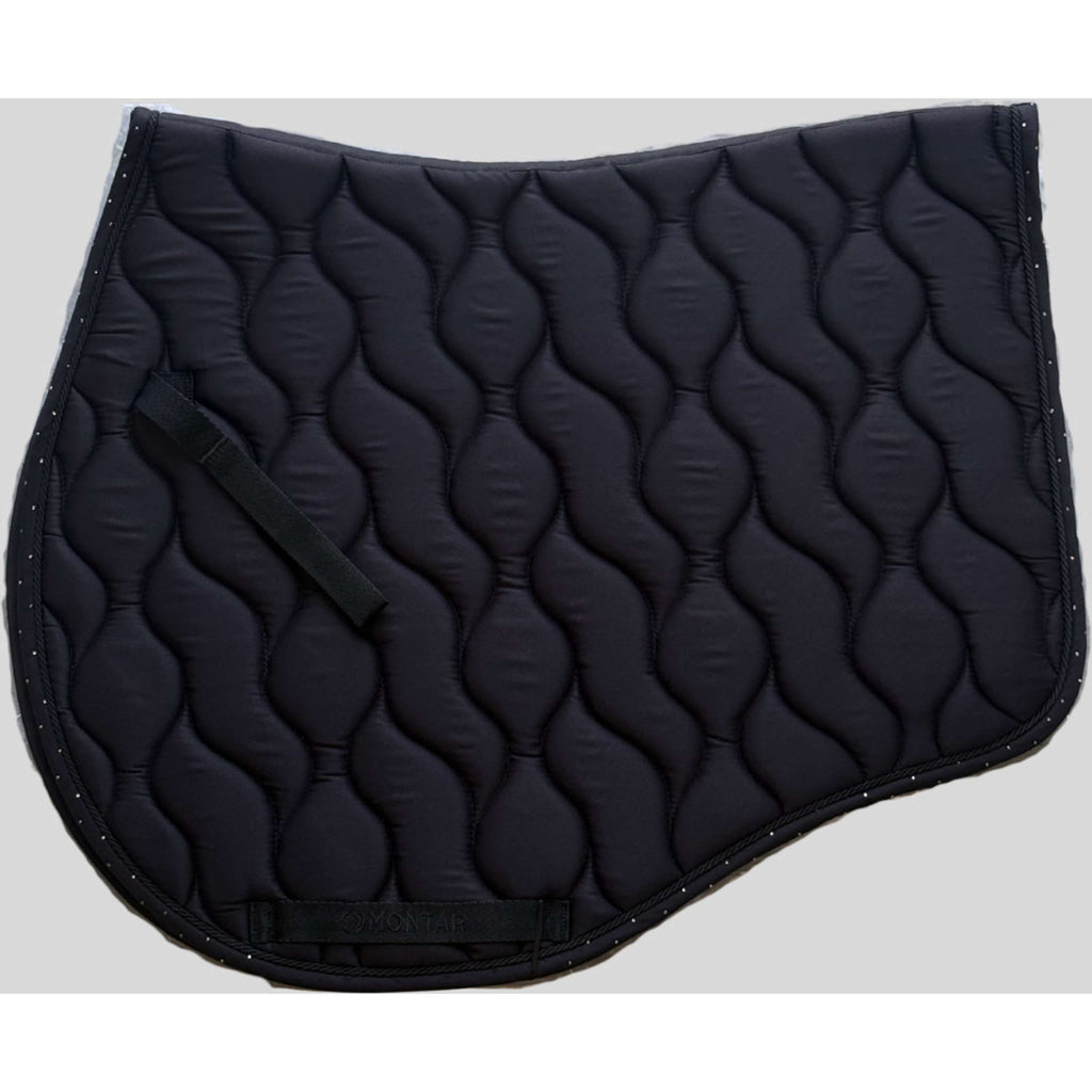 Montar Saddlepad Fair Crystals Jumping Black