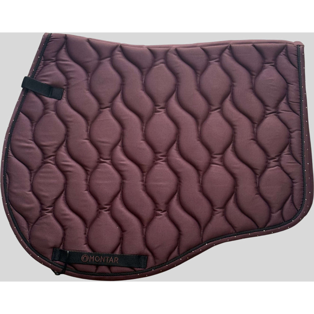 Montar Saddlepad Fair Crystals Jumping Black Peony