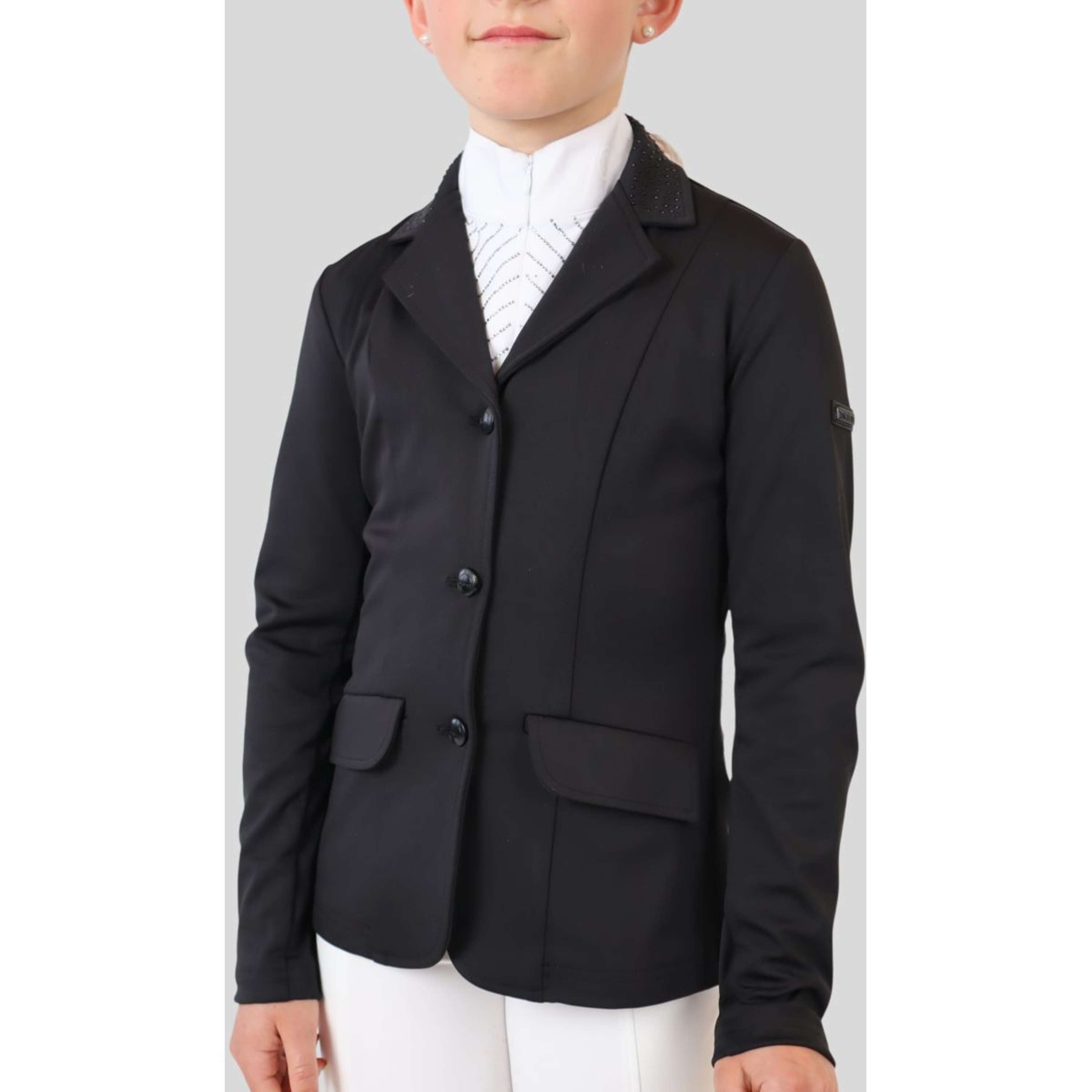 Montar Competition Jacket Crystals Junior Black