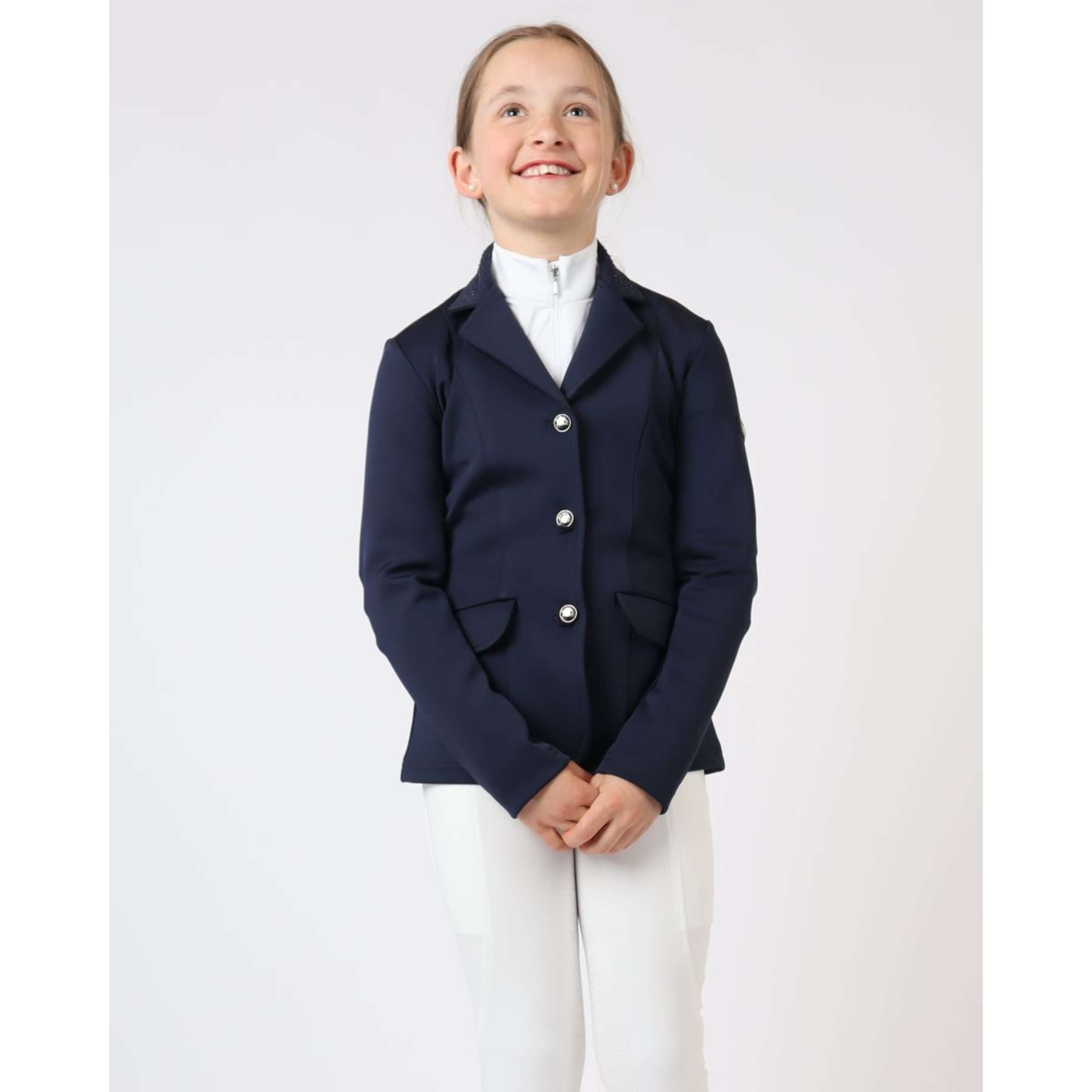 Montar Competition Jacket Crystals Junior Navy