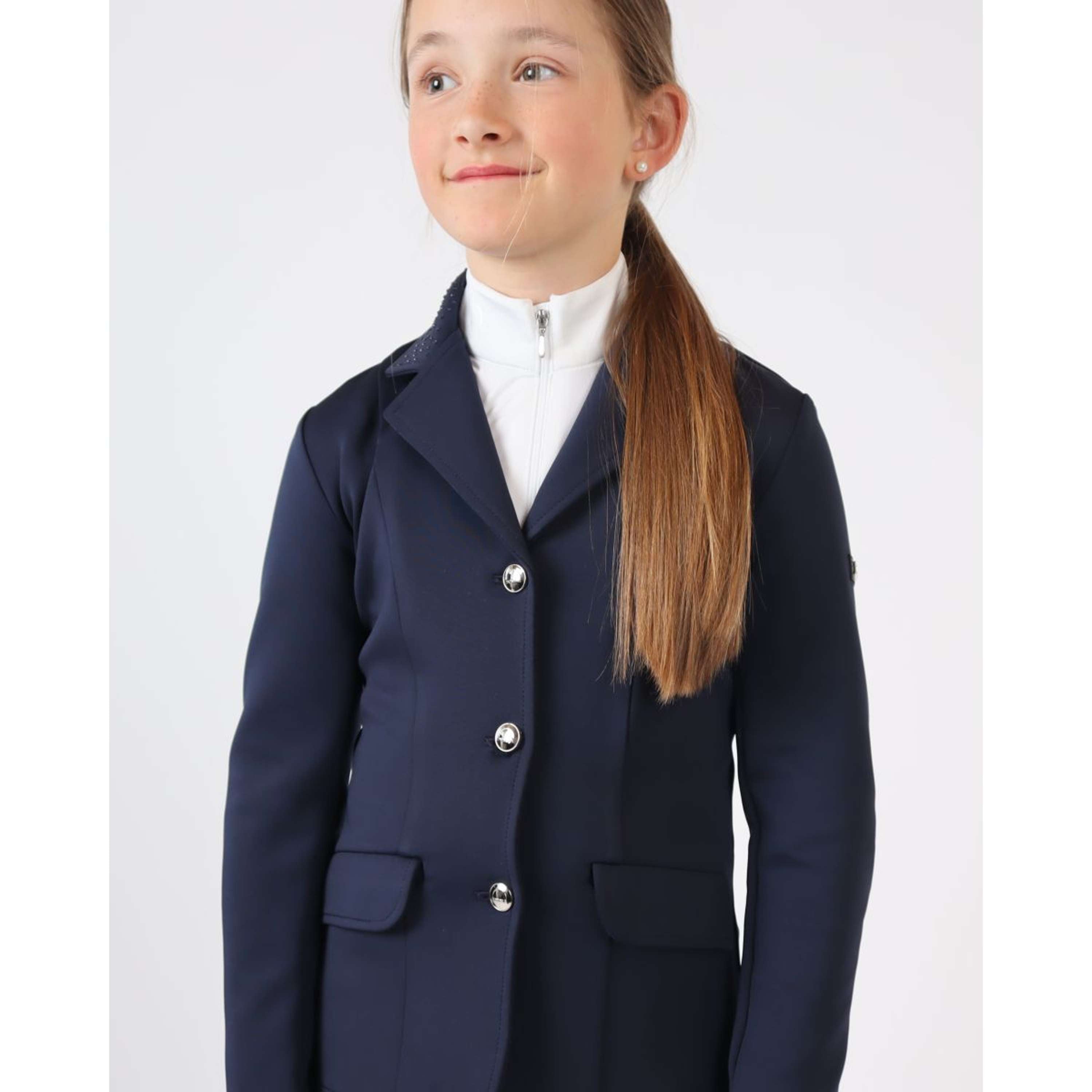 Montar Competition Jacket Crystals Junior Navy