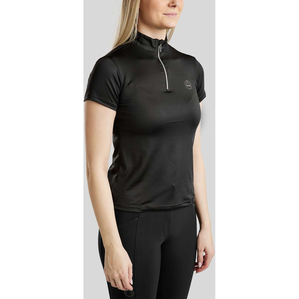 Montar Poloshirt Everly Crystal Logo Black