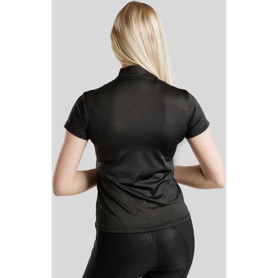 Montar Poloshirt Everly Crystal Logo Black