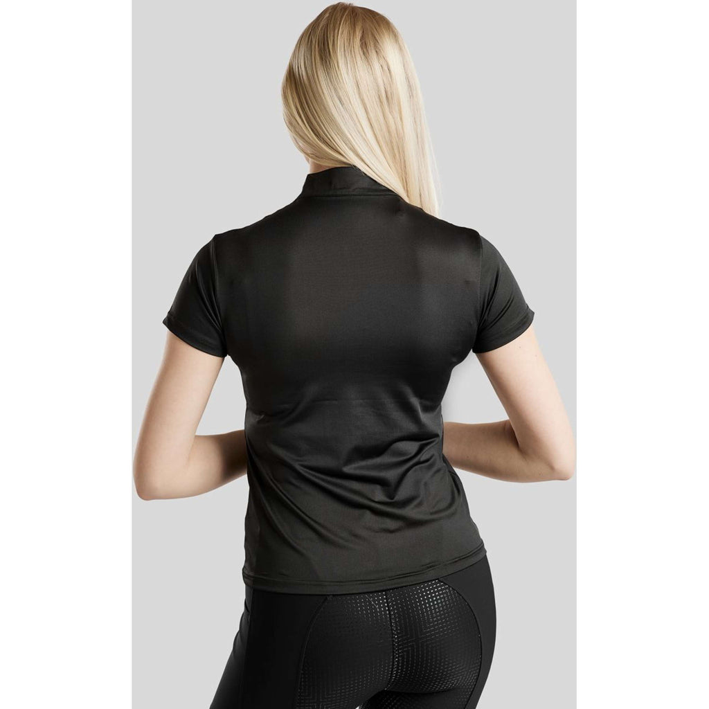 Montar Poloshirt Everly Crystal Logo Black