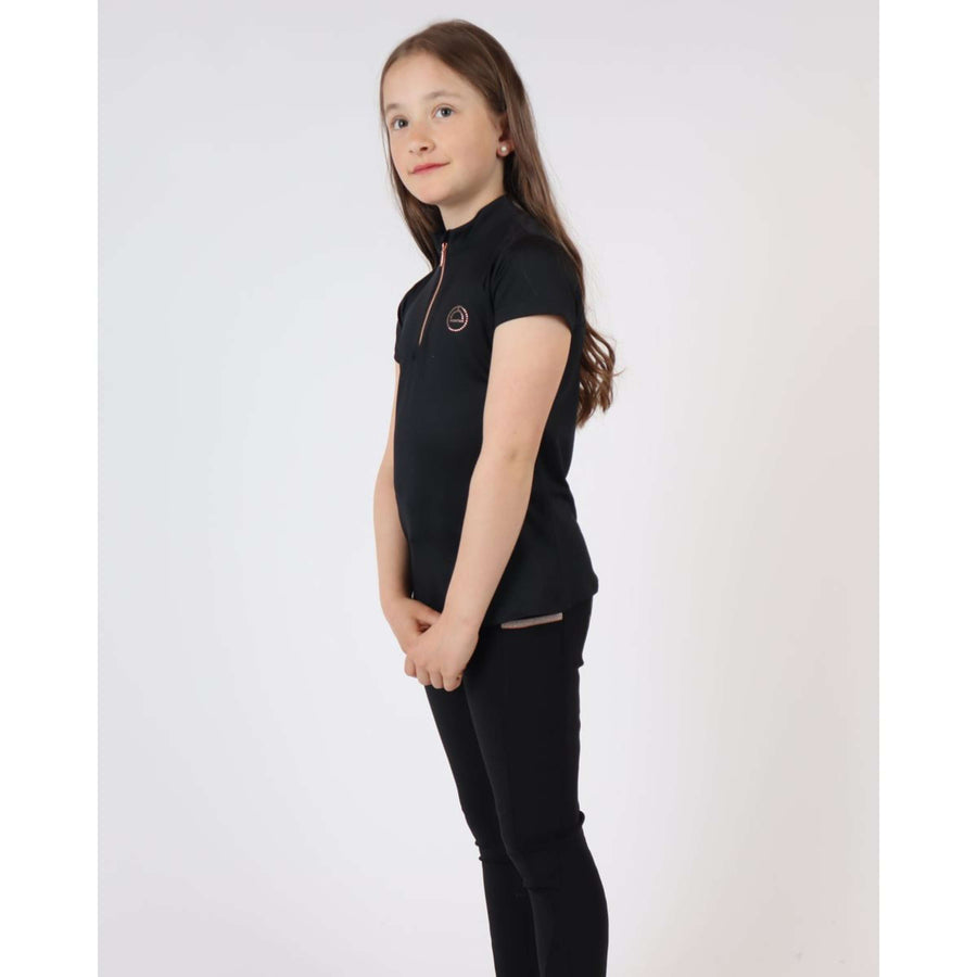 Montar Poloshirt Everly Rosegold Junior Black