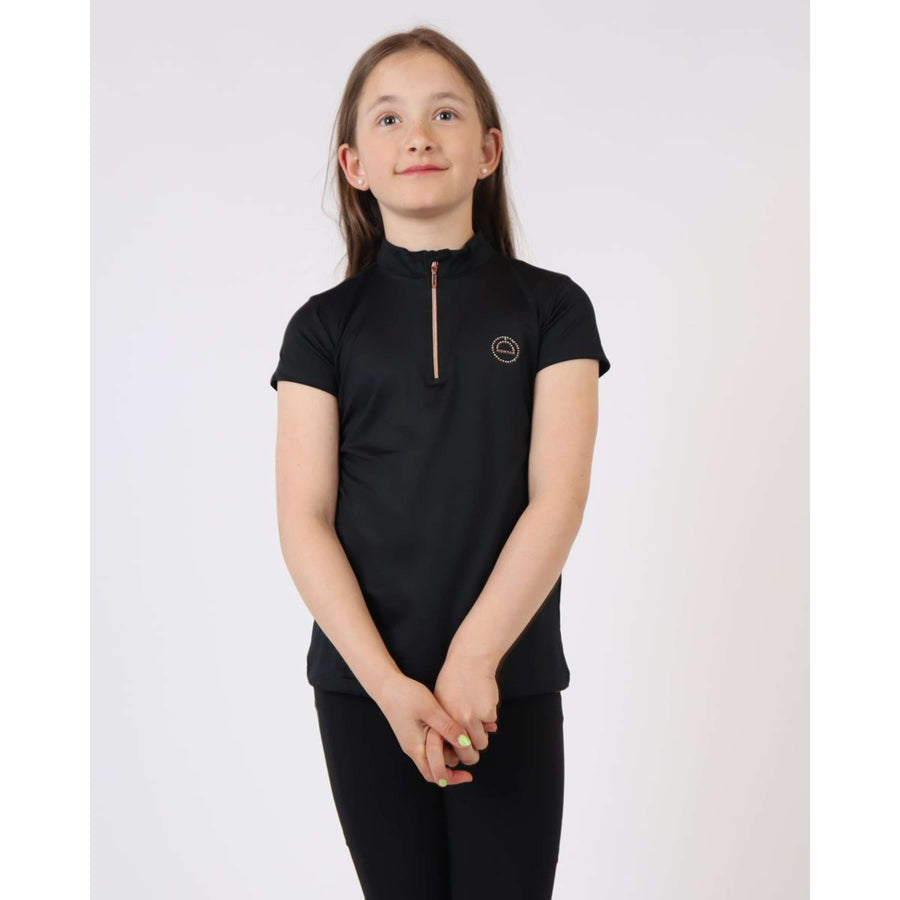 Montar Poloshirt Everly Rosegold Junior Black