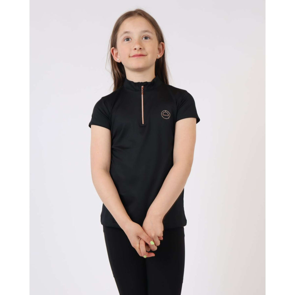 Montar Poloshirt Everly Rosegold Junior Black