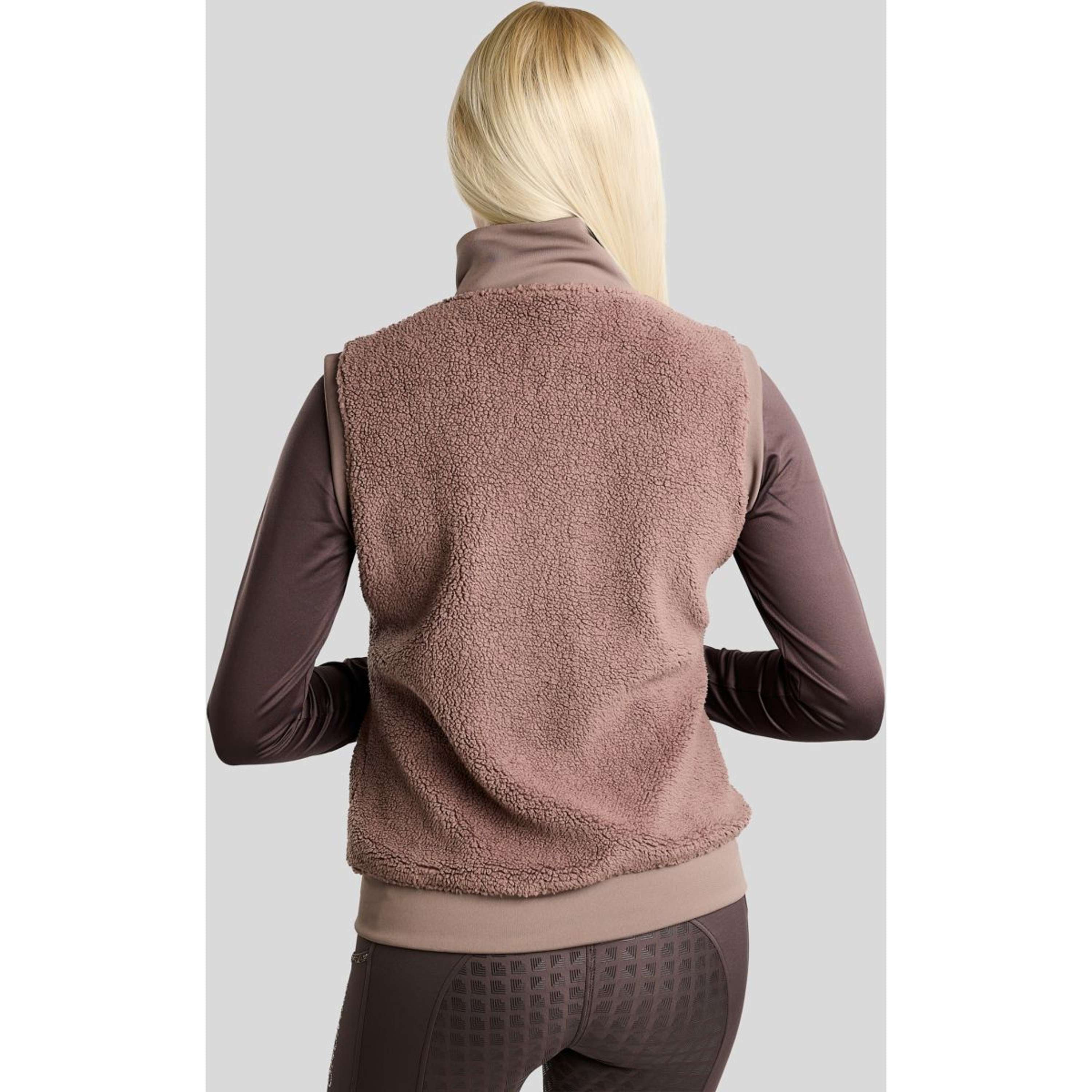 Montar Bodywarmer MoEbba Teddy Pile Golden Quartz Nougat Brown