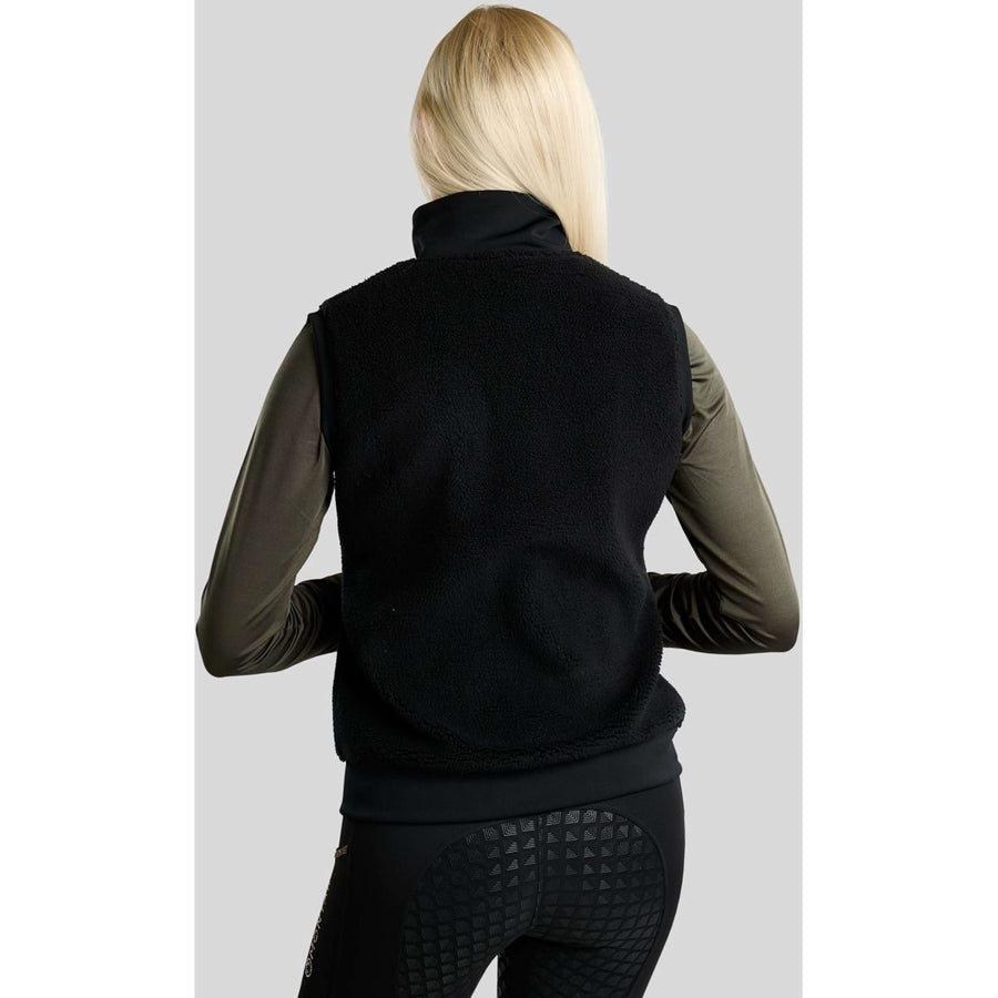 Montar Bodywarmer MoEbba Teddy Pile Golden Quartz Black