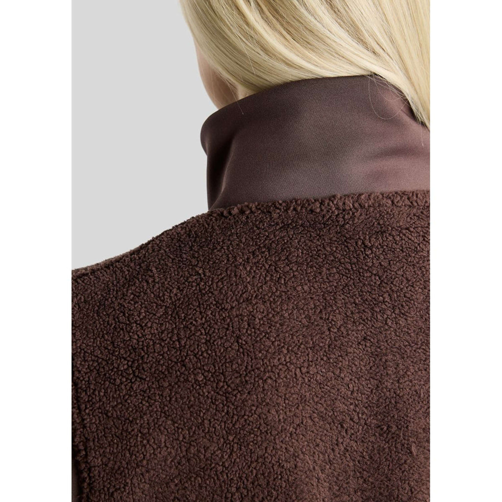 Montar Bodywarmer MoEbba Teddy Pile Golden Quartz Black Peony