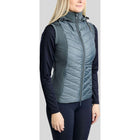 Montar Bodywarmer MoEverline Hybrid Detachable Hood Golden Quartz Crystals Dark Slate