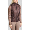 Montar Bodywarmer MoEverline Hybrid Detachable Hood Golden Quartz Crystals Black Peony