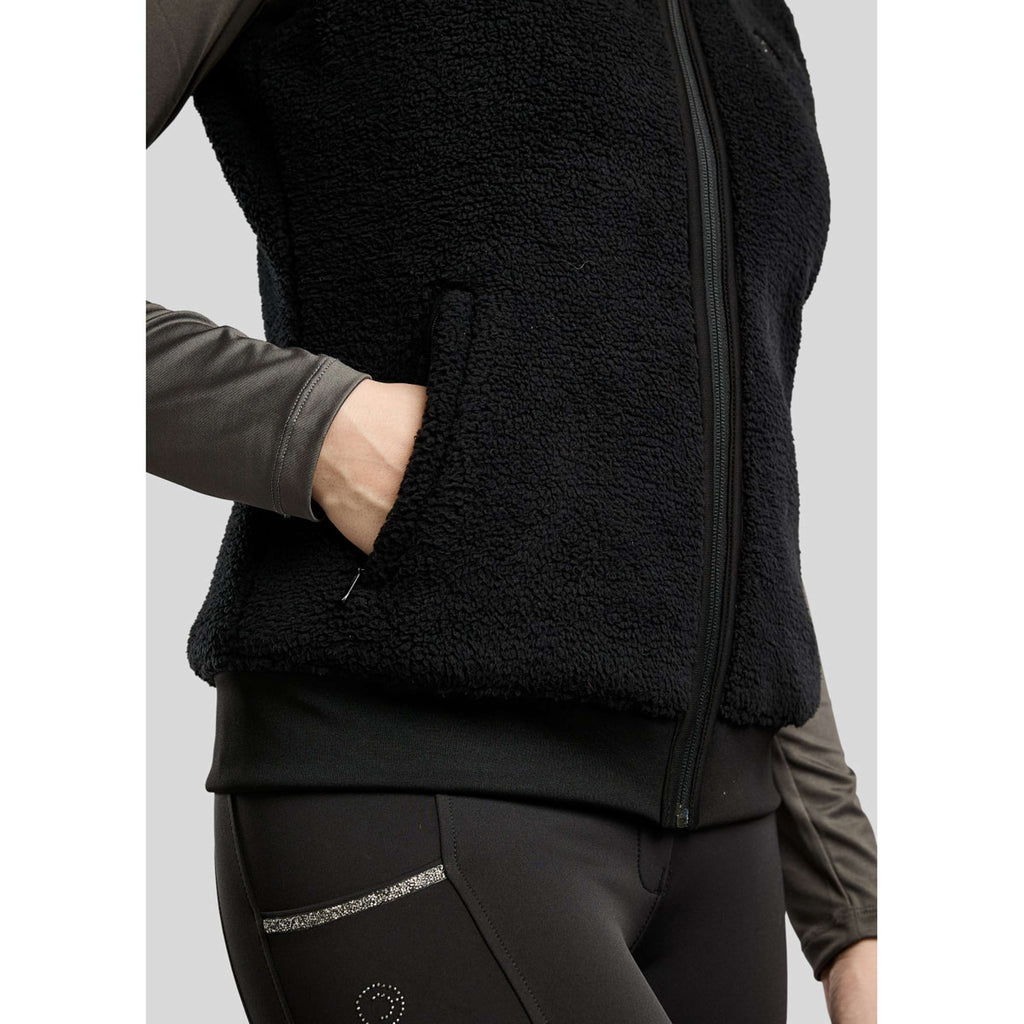 Montar Bodywarmer MoMay Teddy Black