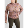 Montar Shirt Haily Bridle Print Curve Long Sleeves Dusty Rose